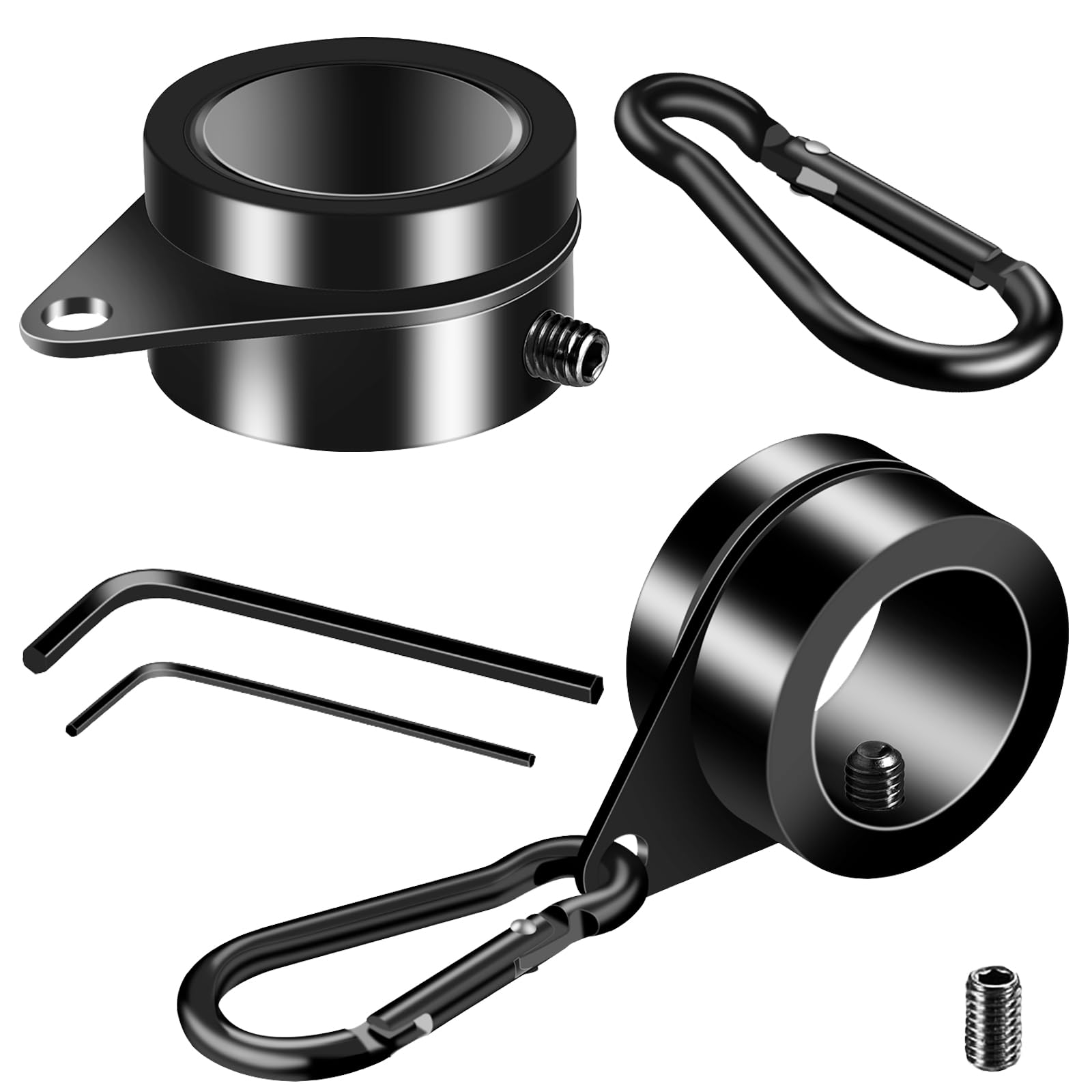 BONWIN 360-degree rotating clip helps prevent flag wrap in wind.
