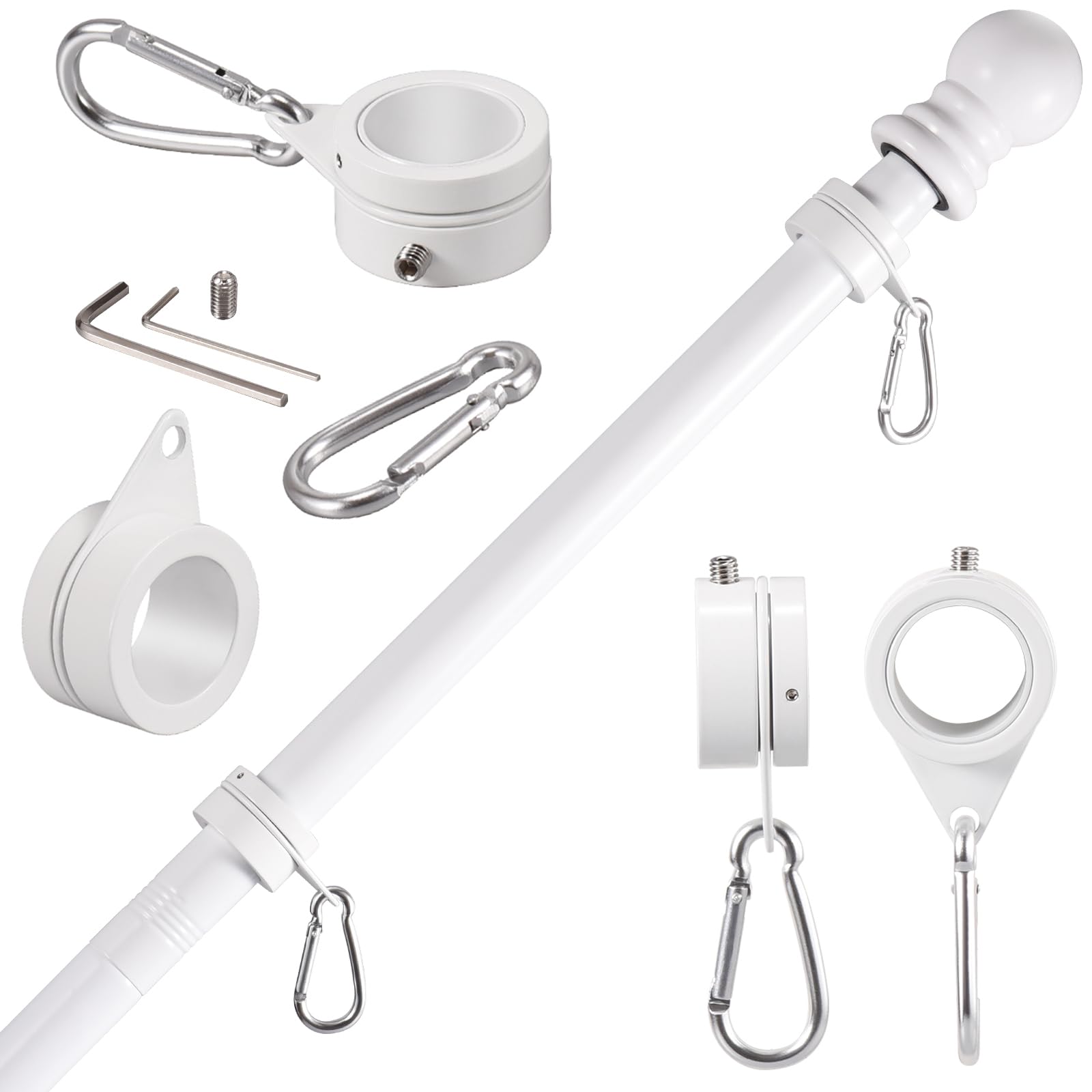 BONWIN adjustable screw with included wrench for quick setup.