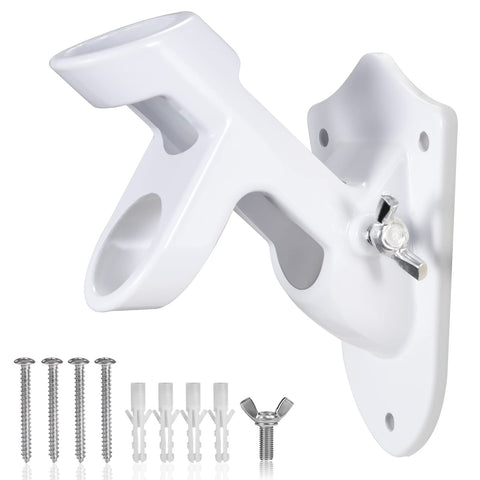 1-inch inner-diameter BONWIN bracket fits standard flagpoles securely