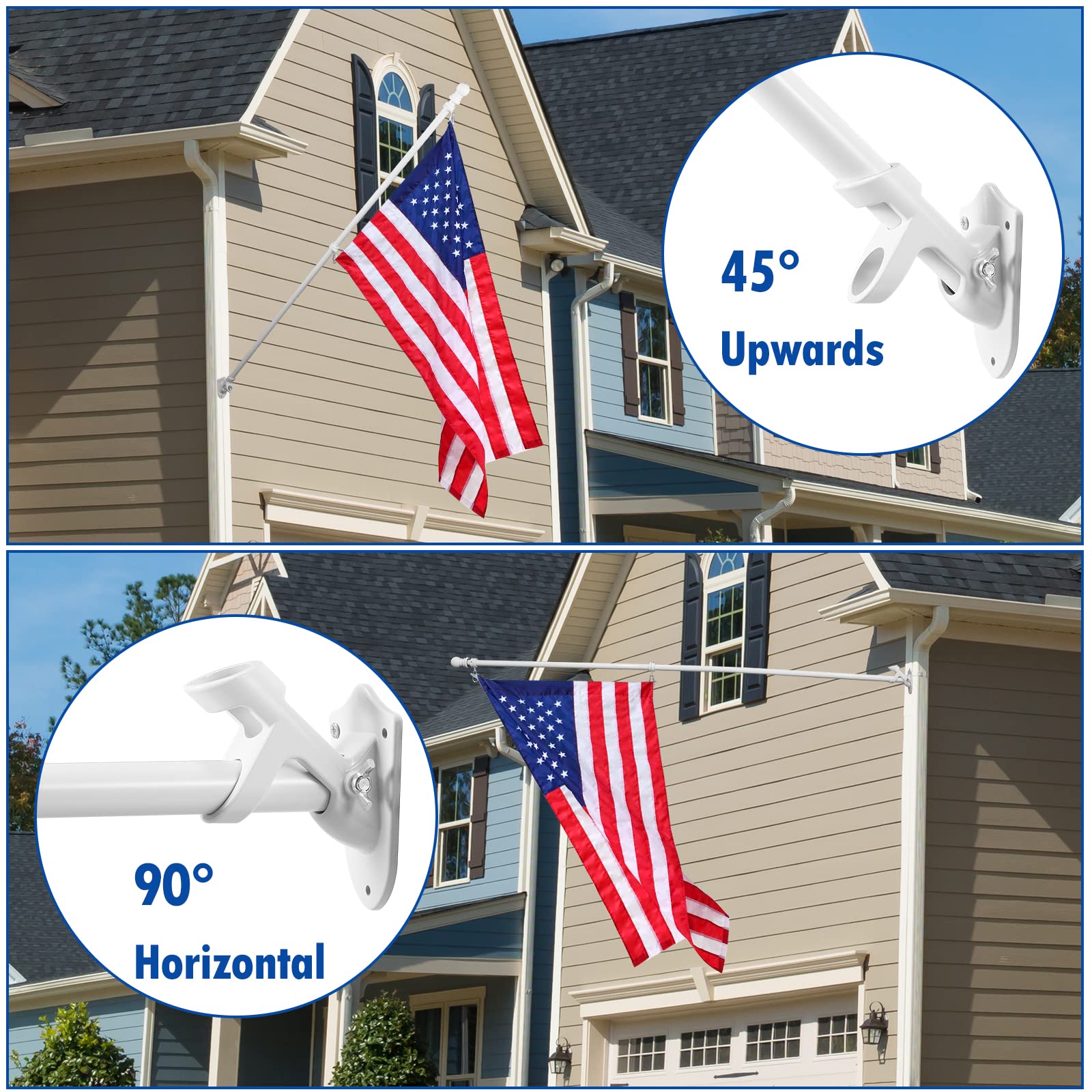 Bonwin aluminum carabiners connect flags securely