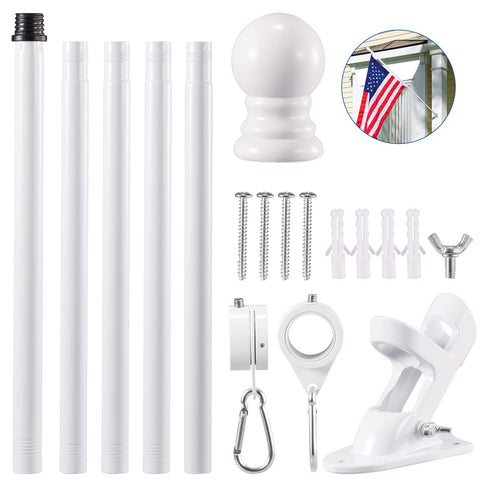 BONWIN anti-wrap flag rings provide 360-degree rotation for tangle-free flags.