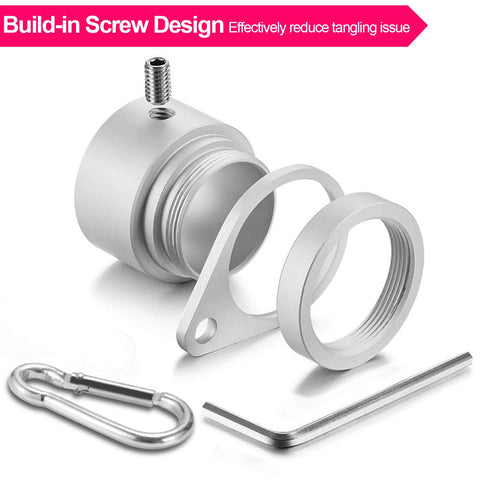 BONWIN carabiners attach flags with grommets to poles securely