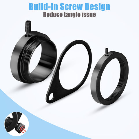 BONWIN aluminum carabiners attach flags with grommets securely.