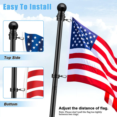 BONWIN diameter adjustable clip accommodates 0.75 to 1.02 inch poles.