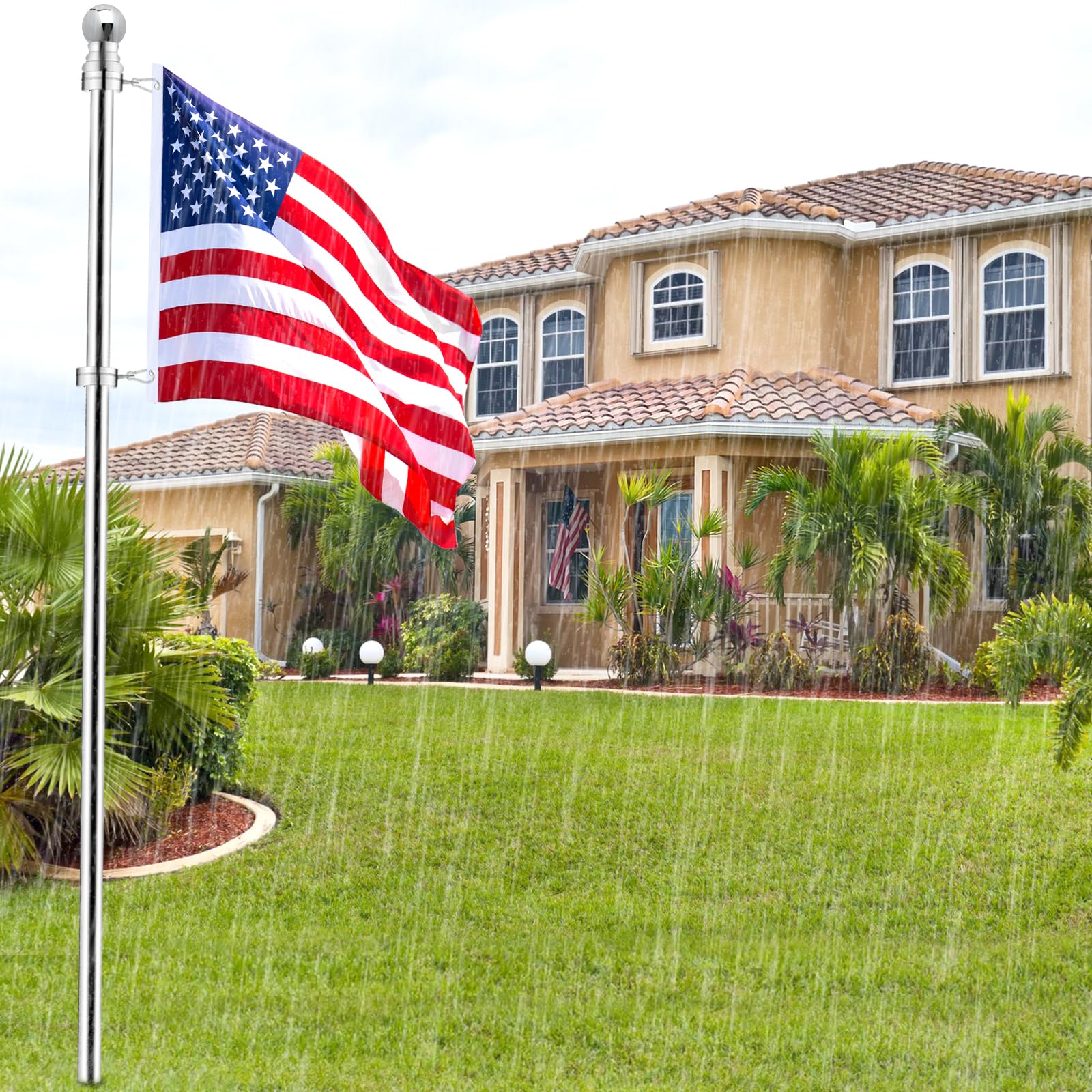 BONWIN durable assembly for easy installation of flag rings.