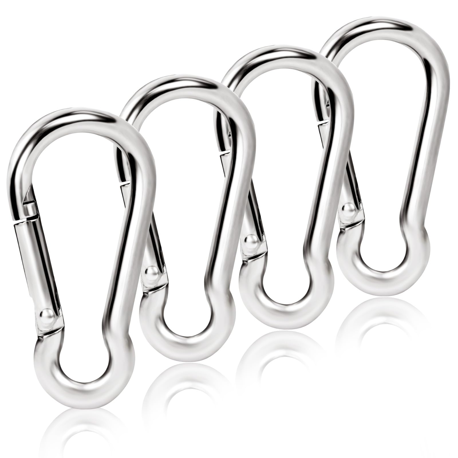 BONWIN flag pole clip M4 spring securely attaches grommeted flags.