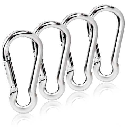 BONWIN flag pole clip M4 spring securely attaches grommeted flags.