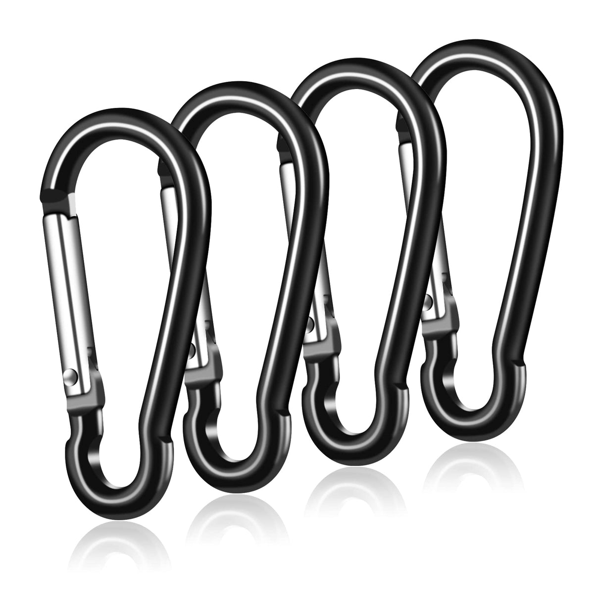 BONWIN flag pole clip spring hook secures grommeted flags outdoors.