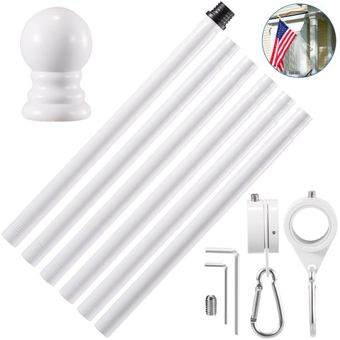 BONWIN 360° anti-wrap rings in use for smooth flag rotation