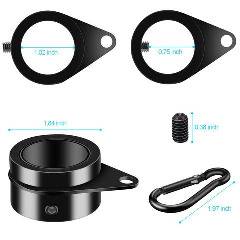 BONWIN Carabiners for attaching flags with grommets are included.