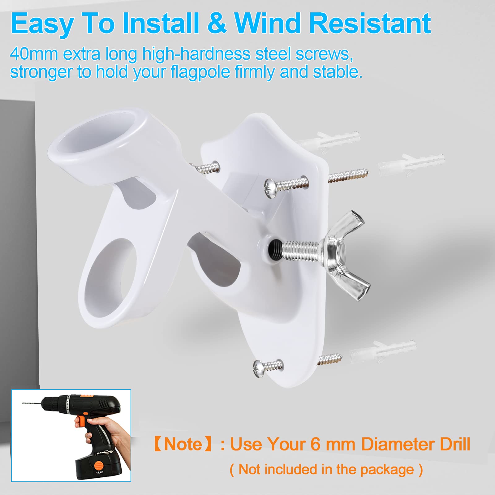 BONWIN hardware kit with screws, anchors, and butterfly screws included