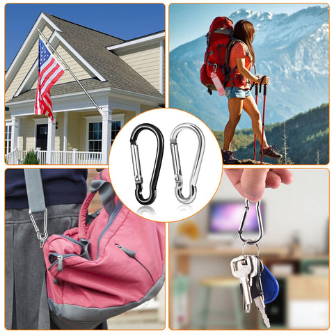 BONWIN multi-purpose clip suitable for outdoor gear, backpacks and clotheslines.