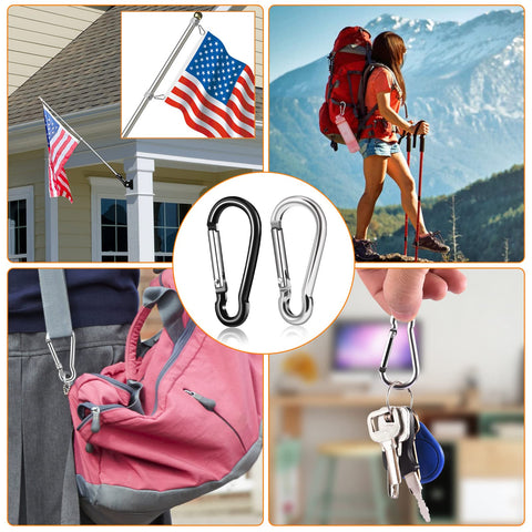 BONWIN multi purpose clip can secure keys, cords, and lightweight gear.