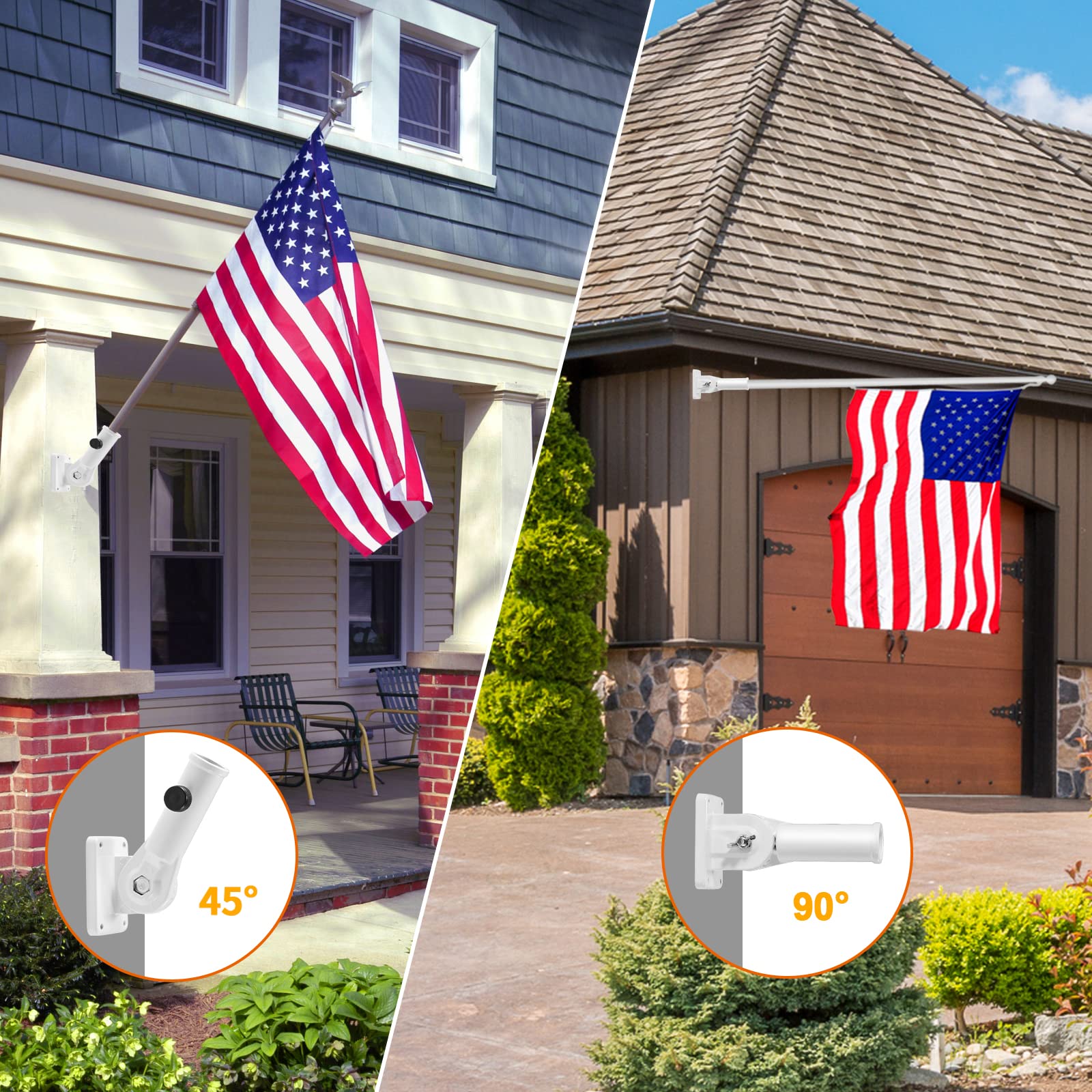 BONWIN outdoor porch and garden use supports curb appeal and flag display