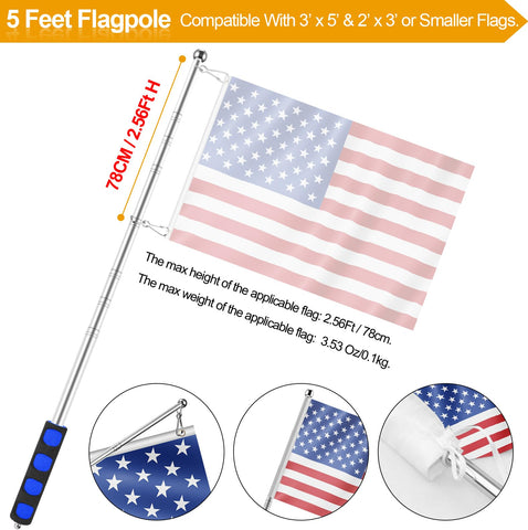 BONWIN included snap clips ready for grommeted flags