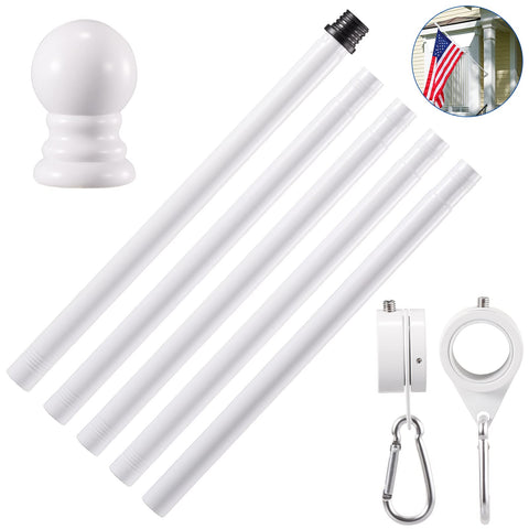 BONWIN thickened stainless steel flagpole for durable outdoor use