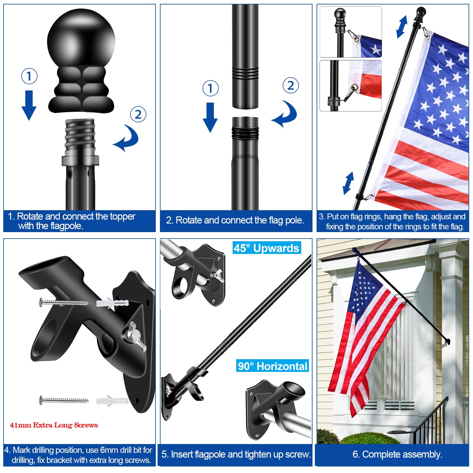 BONWIN tool-free installation via twist-together sections for quick setup.