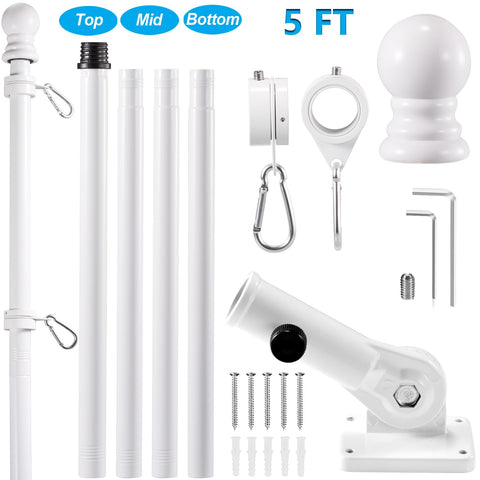 BONWIN wall-mounted 180-degree bracket offers versatile flag angles for the home.