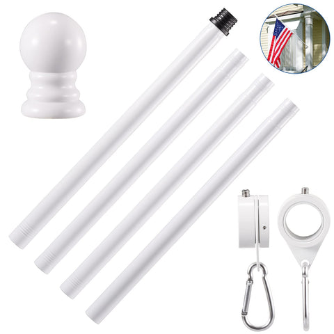 BONWIN wall-mount bracket highlights sturdy outdoor flag display.