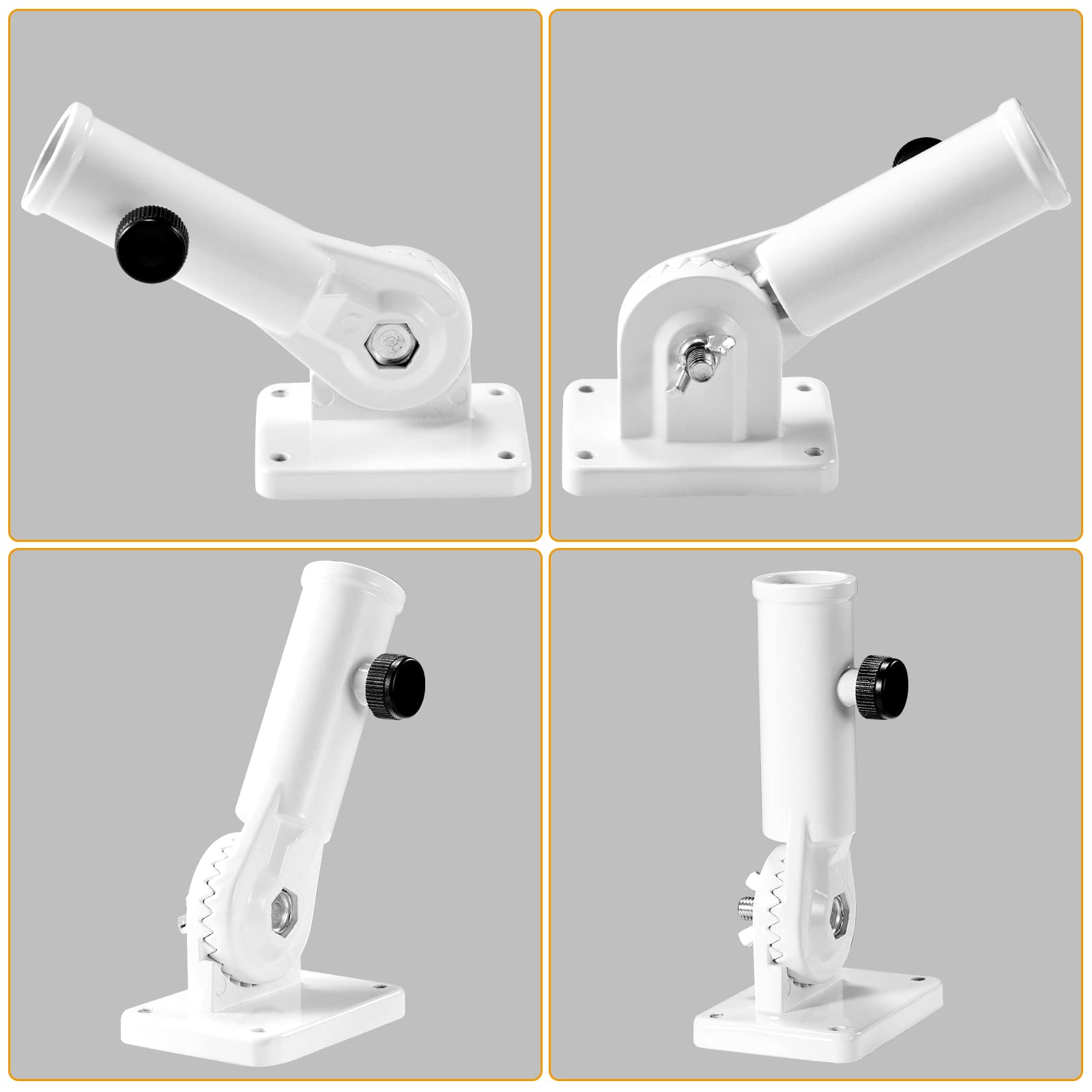 BONWIN wall-mount flag bracket on house showing secure outdoor installation