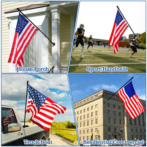BONWIN wall mount installation shows a clean, space-saving flag display on walls