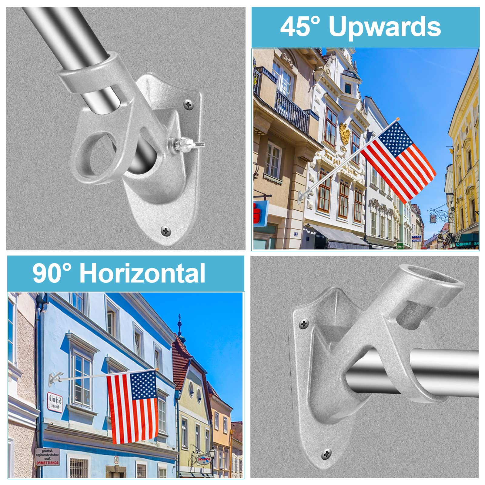 BONWIN ideal for mounting flags on houses, porches, and gardens.