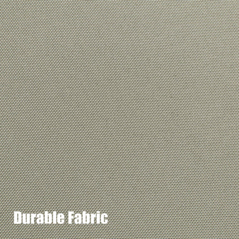 BONZER fabric texture closeup in taupe showing durable weave.