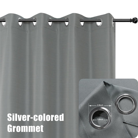 BONZER waterproof curtain in grey blocks rain and sunlight gracefully.