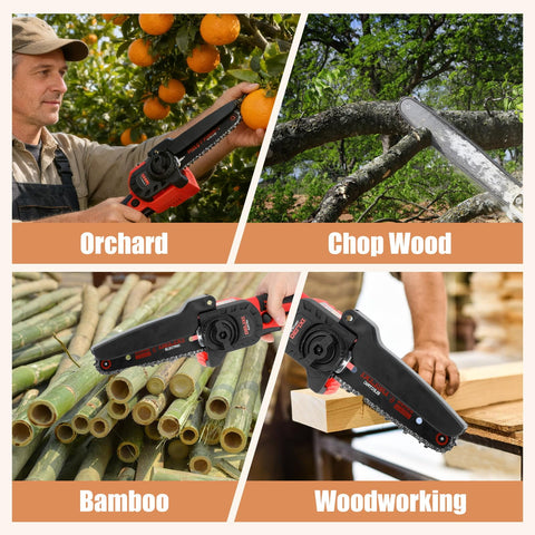 Boogom 6-inch chain compatibility guide for 6-inch saws.