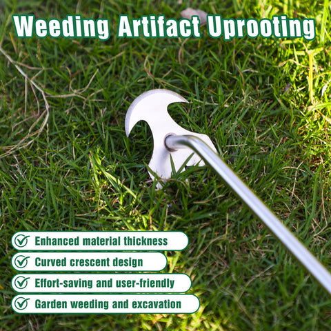 BOOLOOEN dual-use blades for shoveling and weed removal.