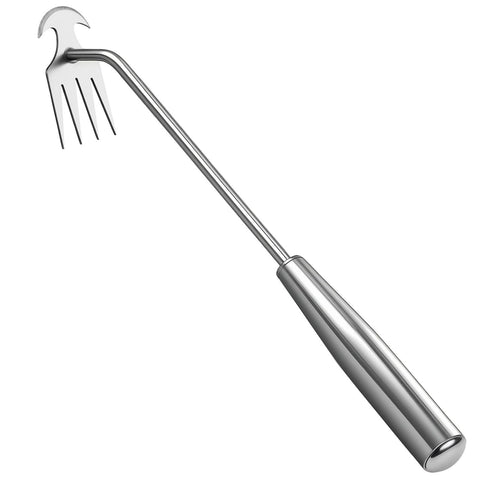 BOOLOOEN Weeder Tool in stainless steel for durable weed removal.