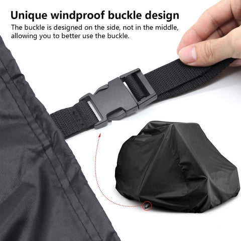 BoomBa windproof buckle and drawstring keep the cover in place.