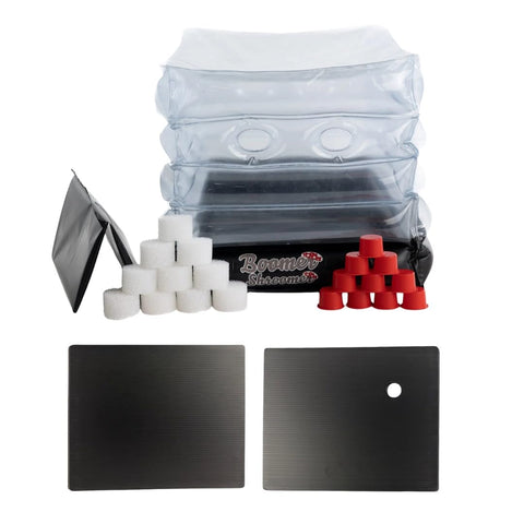 Boomer Shroomer beginner-friendly setup ready to inflate and start growing mushrooms.