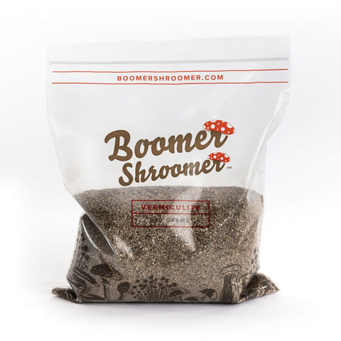 Boomer Shroomer hydration step with boiling water for optimal field capacity.