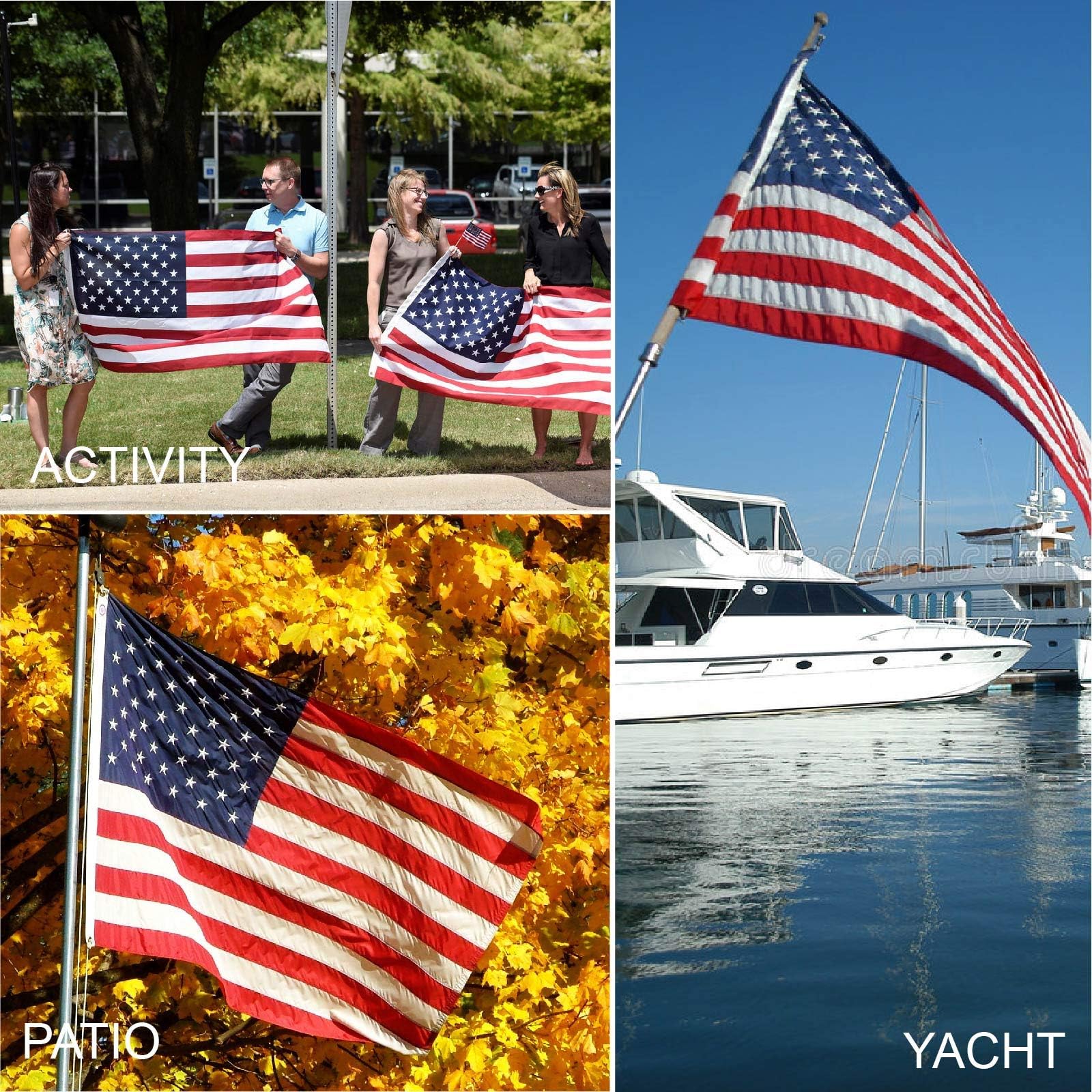 Boonipet flag ideal for porch, car, or boat displays.