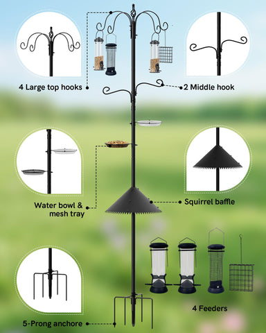 Boostool 5-prong base keeps the stand steady on uneven ground