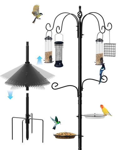 Boostool Bird Feeding Station with 94 inches height for easy bird watching in your yard