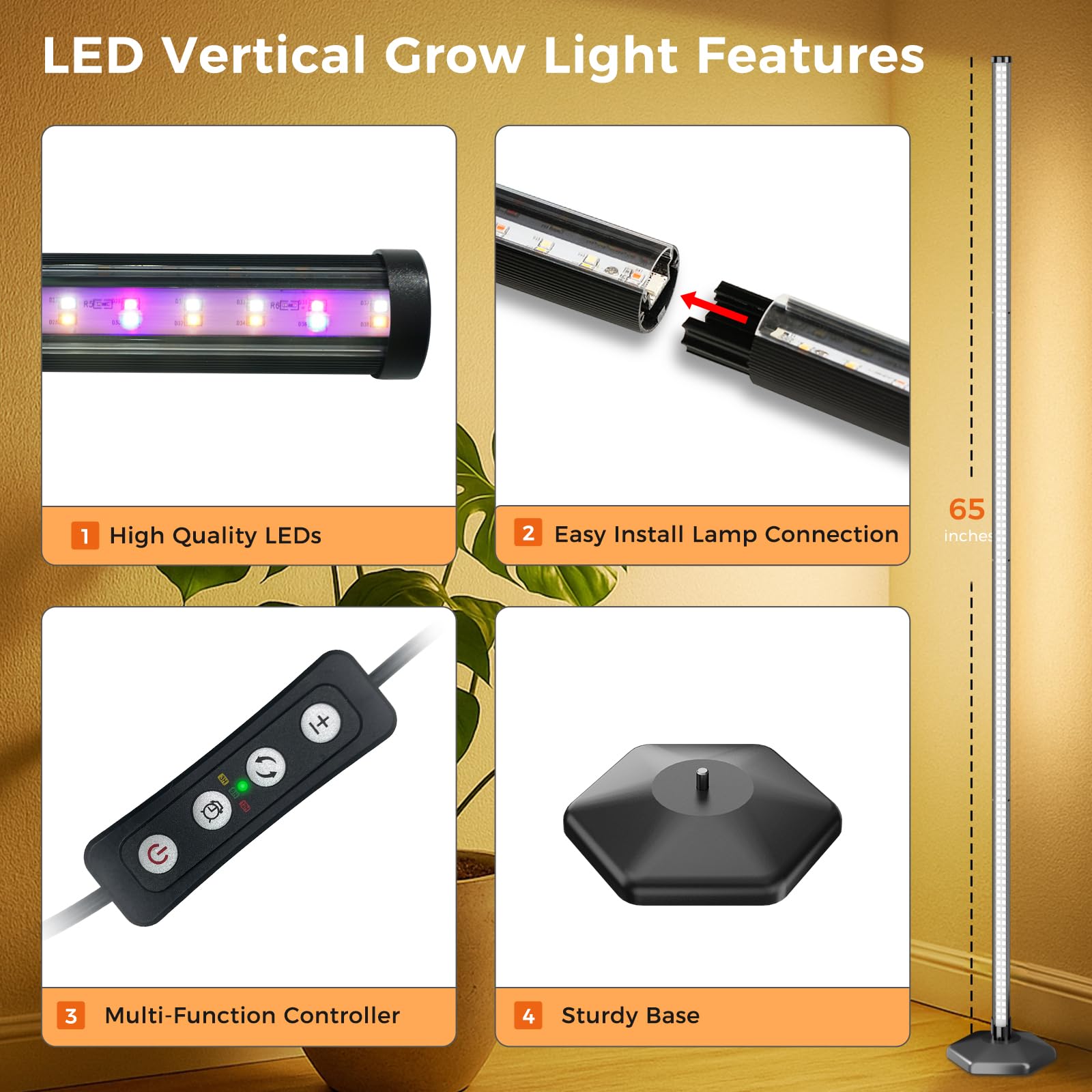 Boostool grow light timer dimming panel supports automated daily light cycles