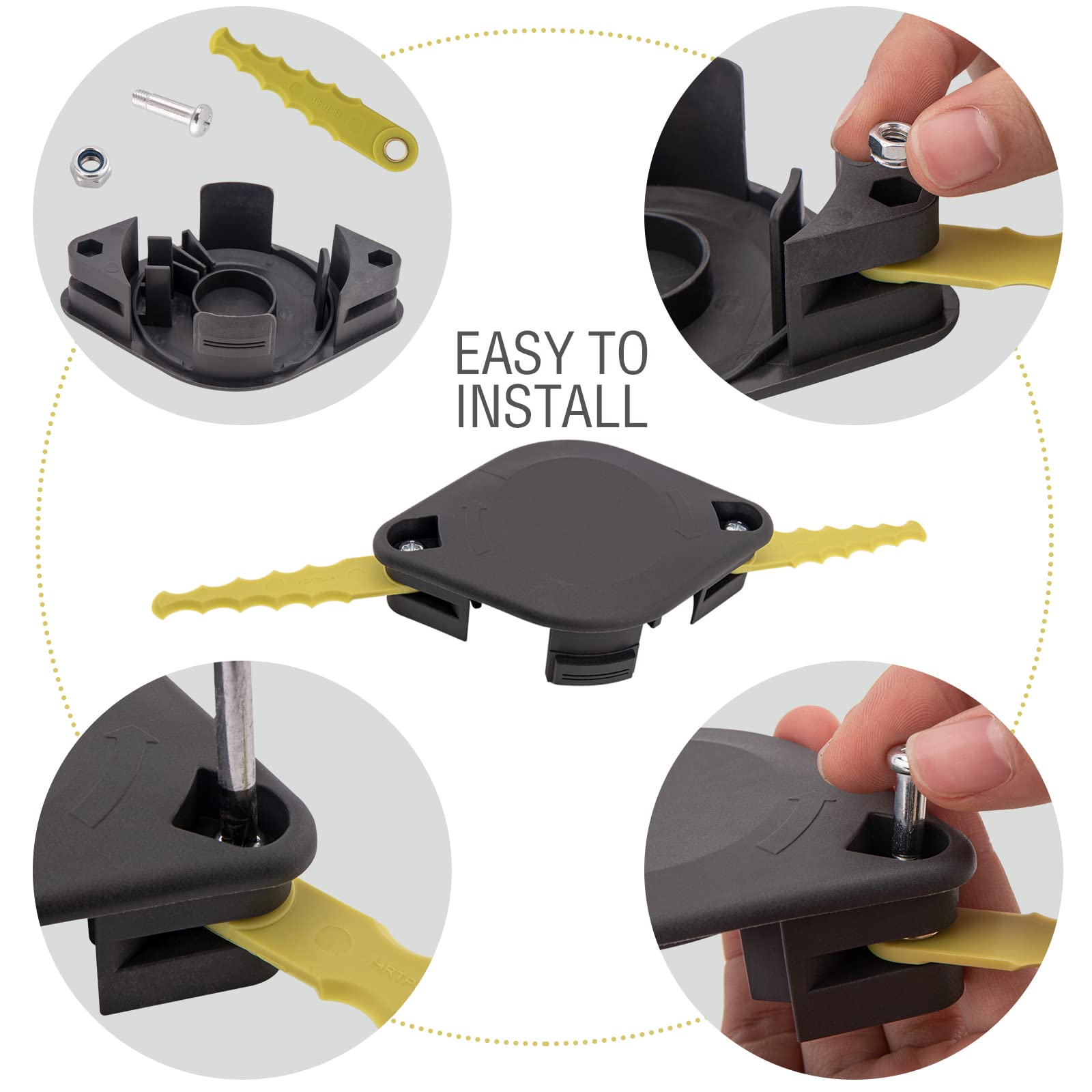 BOOTOP PIN ACFHRL2 bladed head with polycarbonate blades for tough weeds