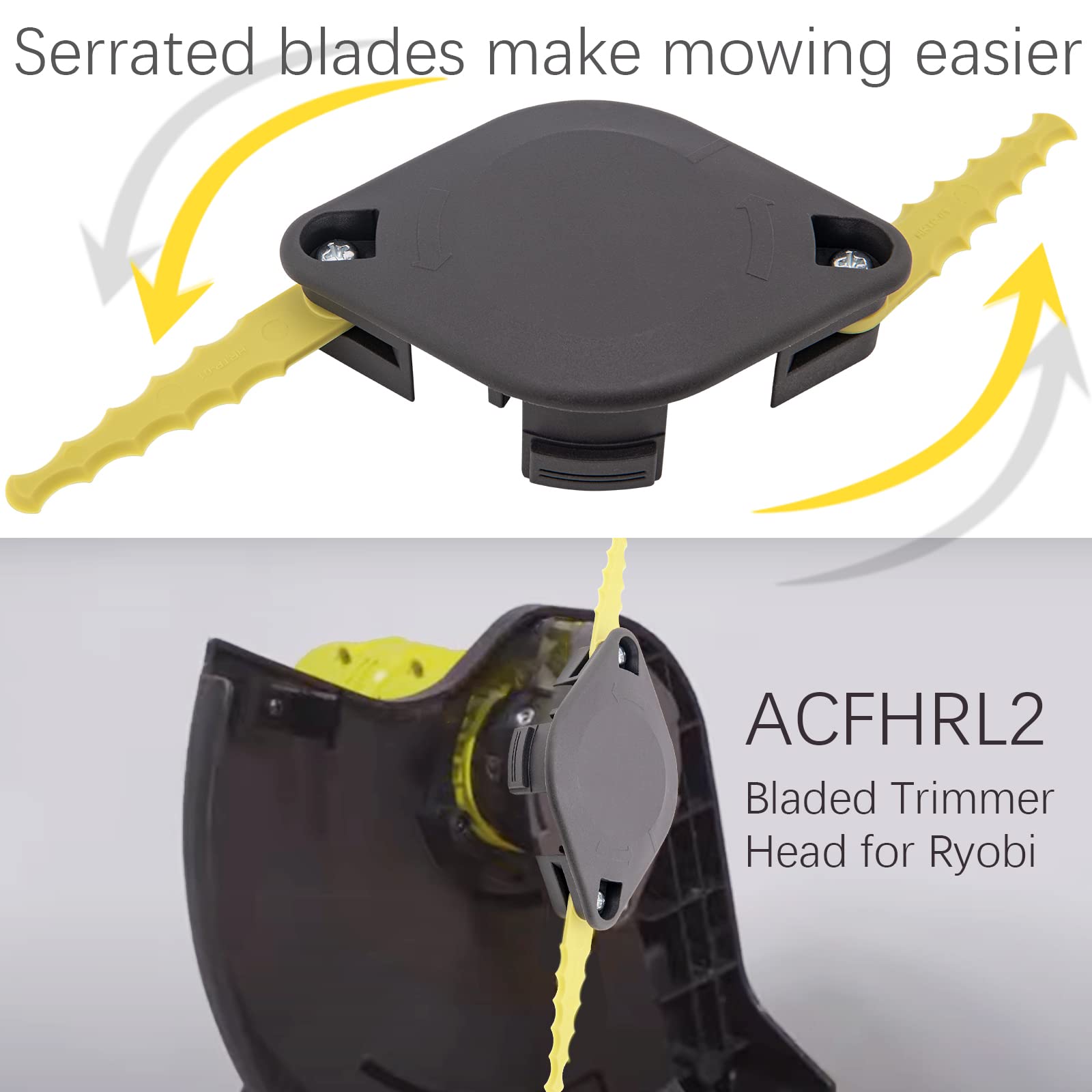 BOOTOP PIN easy-install trimmer head with side push lock