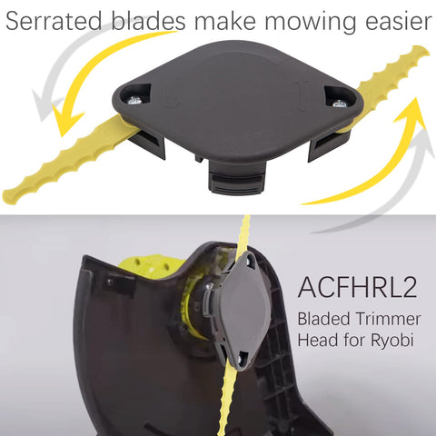 BOOTOP PIN easy-install trimmer head with side push lock