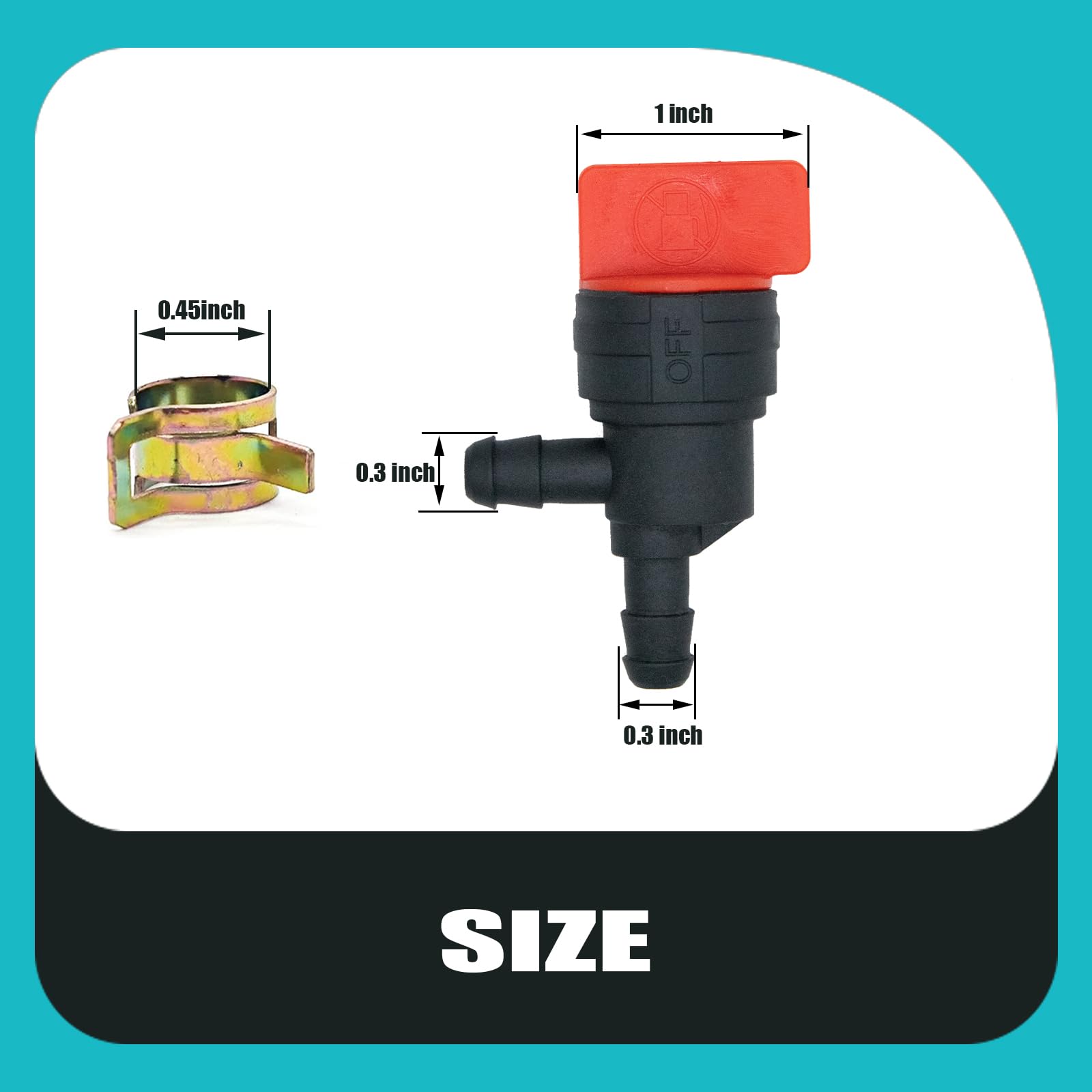 Bopurtotly valve compatible with Briggs & Stratton models 698181, 494539, 697944