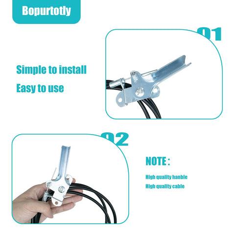 Bopurtotly durable lawn mower cable mounted for long-lasting performance