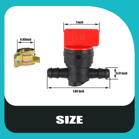 Bopurtotly valve for Briggs & Stratton engines with clamp installation