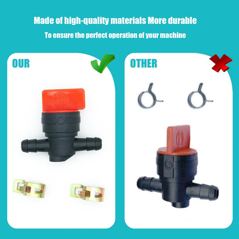 Bopurtotly fuel shut-off valve with clamp for Kohler engines