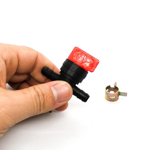 Bopurtotly 1/4 inch valve installation on a lawn tractor setup