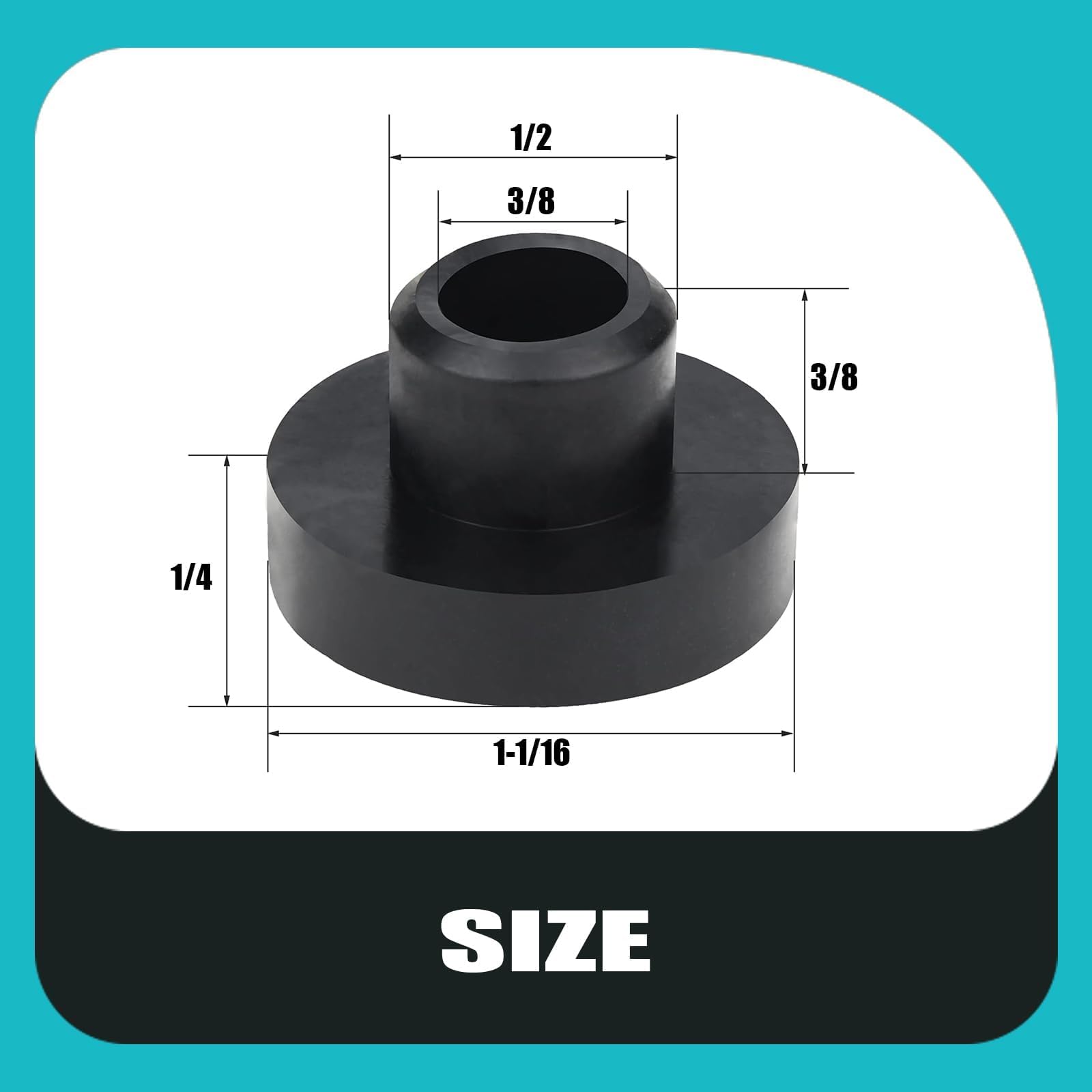 Bopurtotly fuel tank bushing for Cub Cadet compatible models ensures reliable sealing.