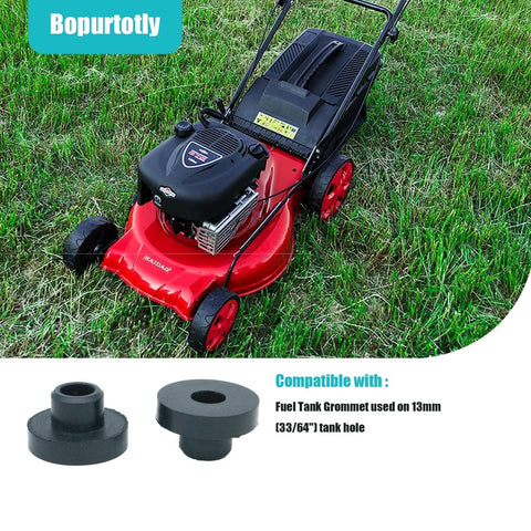 Bopurtotly fuel tank bushing fits Yard Man mowers with 13 mm hole.