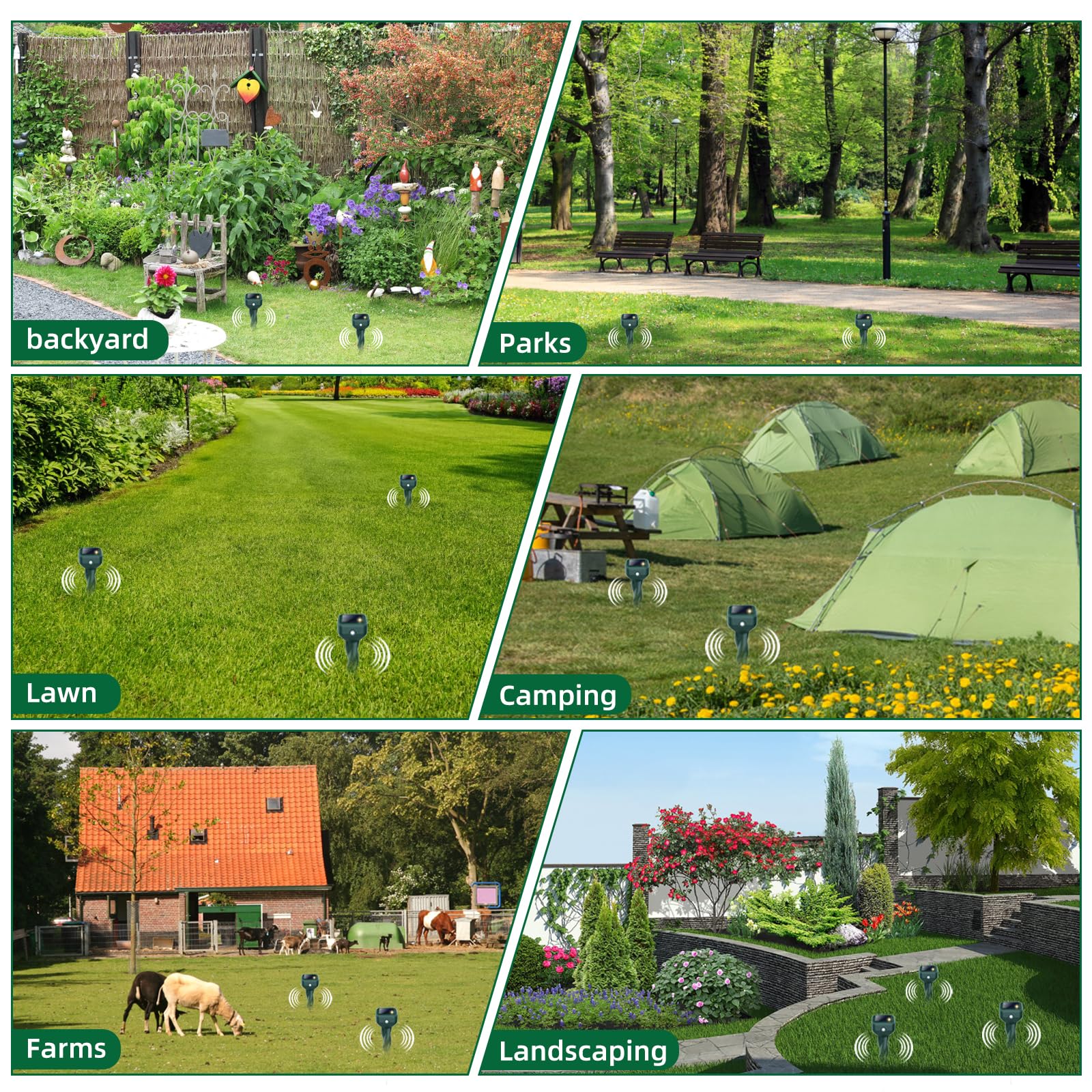 BORHOOD Easy-install ground stake enables quick setup in lawns and orchards.