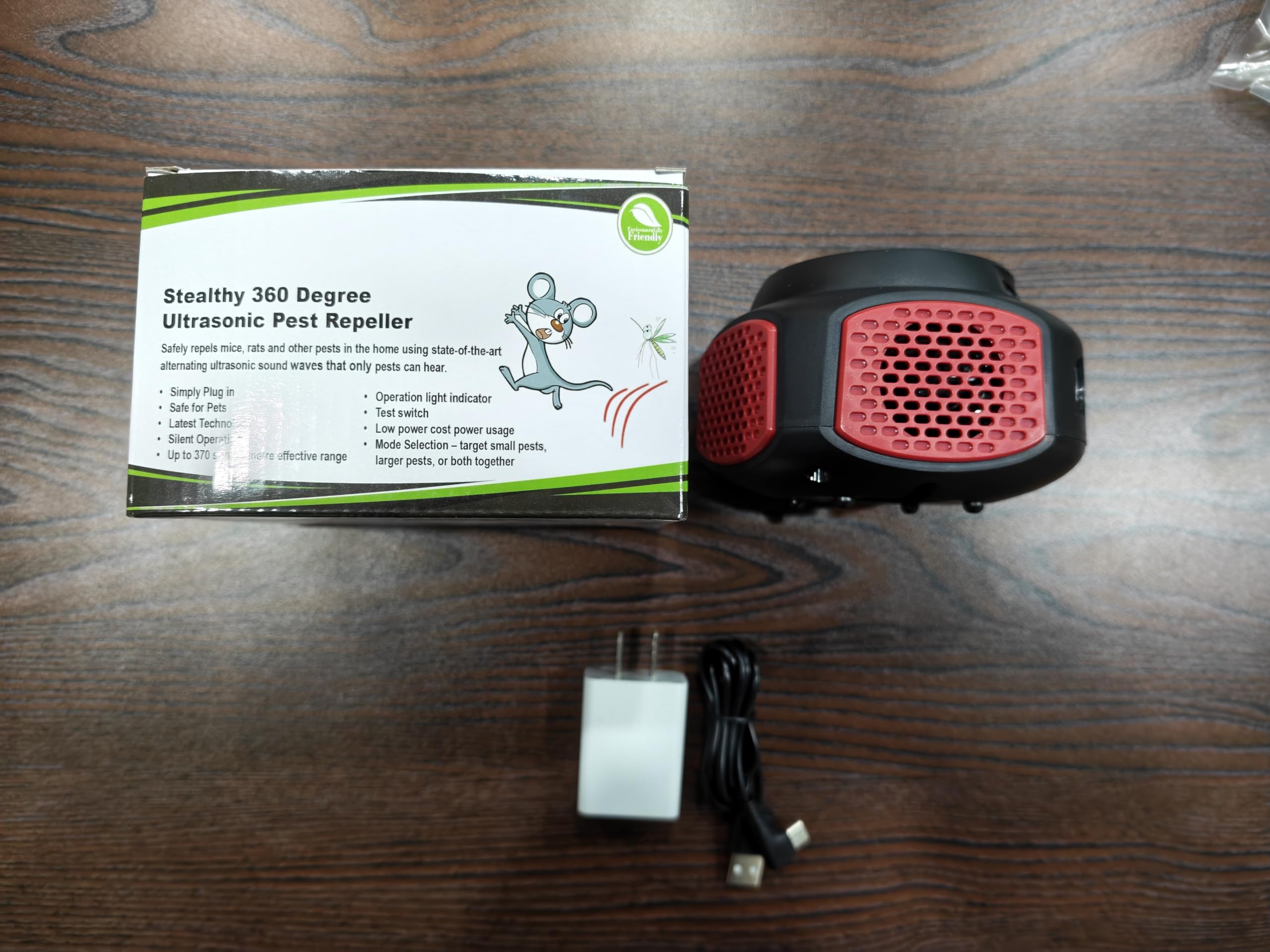 BORHOOD device shown near kitchen counters for silent, powerful pest deterrence